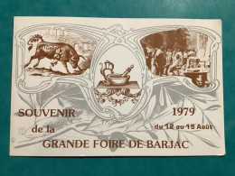 30 Carte Pub Souvenir De La Grande Foire De Barjac Du 12/15/août 1979 - Non Classificati