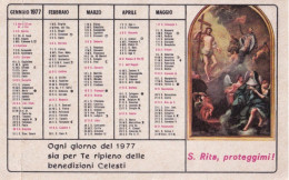 Calendarietto - Opera Francescana Della Carità Convento S.croce - Bologna - Anno 1977 - Kleinformat : 1971-80