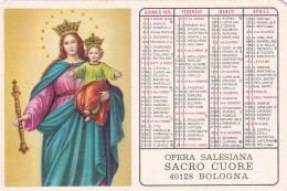 Calendarietto - Opera Salesiana  Sacro Cuore - Bologna- Anno 1976 - Tamaño Pequeño : 1971-80