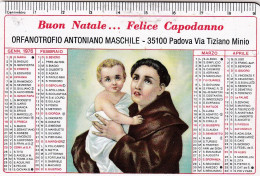 Calendarietto - Orfanotrofio Antoniano Maschile - Padova- Anno 1975 - Formato Piccolo : 1971-80