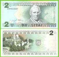 LITHUANIA  2 LITAI 1993  P-54  UNC  DAF - Lithuania