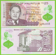 MAURITIUS 25 RUPEES 2021 P-64b UNC POLIMER - Mauricio