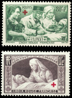 FRANCE - 1940 - Paire Croix Rouge "au Profit Des Blessés"  - Yv.459/60 TB Neuf** (c.29€) - Unused Stamps