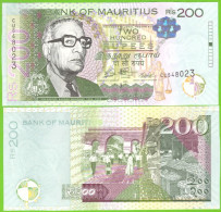 MAURITIUS 200 RUPEES 2022 P-61d UNC - Mauricio