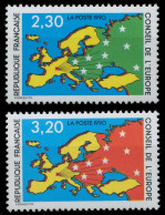 FRANKREICH DIENST EUROPARAT Nr 47-48 Postfrisch S254C26 - Nuovi