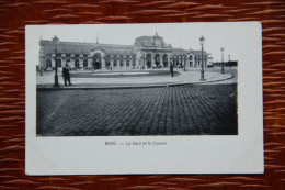 BELGIQUE - MONS : La Gare Et Le Square - Mons