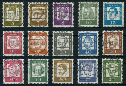 BERLIN DS BED. DEUTSCHE Nr 199-213 Zentrisch Gestempelt X6423DA - Used Stamps