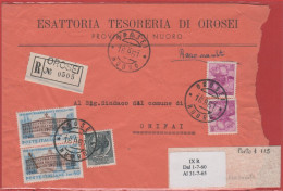 ITALIA - Storia Postale Repubblica - 1961 - 2x 40 Centenario Dell'unità D'Italia + 5 Siracusana + 2x 15 Michelangiolesca - 1961-70: Marcofilie