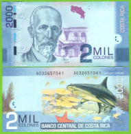 COSTA RICA 2000 COLONES 2009  P-275a UNC - Costa Rica