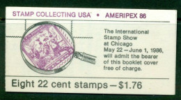 USA 1986 Mi MH 113 Booklet** Stamp Exhibition AMERIPEX 86 - Stamp Collecting [B665] - Timbres Sur Timbres