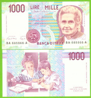 ITALY 1000 LIRE 1990 P-114a  UNC - 1000 Lire