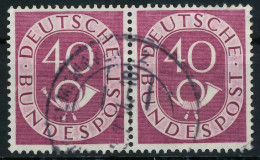 BRD BUND DS POSTHORN Nr 133 Gestempelt WAAGR PAAR X69B812 - Used Stamps