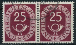 BRD BUND DS POSTHORN Nr 131 Gestempelt WAAGR PAAR X69B80A - Used Stamps
