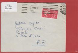 ITALIA - Storia Postale Repubblica - 1961 - 30 Europa Cept (Isolato) - Lettera - Viaggiata Da Milano Per San Polo D'Enza - 1961-70: Marcofilie