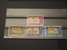 SANT'ELENA -ST. HELENA -1968 INDIPENDENZA/CONCHIGLIE 4 VALORI - TIMBRATI/USED - Saint Helena Island