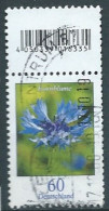 ALLEMAGNE ALEMANIA GERMANY DEUTSCHLAND BUND 2019 BLUMEN FLOWERS: CORNFLOWER USED MI 3468 YT 3246 SN 3103 SG Y3324a - Gebraucht