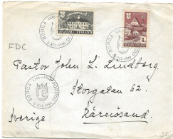 Finland   1946 600th Anniversary Of The City Of Porvoo (Borgå) Mi 331-332   FDC - Briefe U. Dokumente