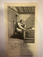 Kopergravure Sainte Eustoquie Eustochie Martyr Graveur Martyr Fete 28 Septembre Rome Bethleem Meres Du Désert - Verzamelingen