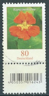 ALLEMAGNE ALEMANIA GERMANY DEUTSCHLAND BUND 2019 BLUMEN FLOWERS: NASTURTIUM USED MI 3469 YT 3247 SN 3104 SG Y3330a - Oblitérés