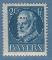 Bayern Ludwig Dienstmarke 20Pfg  Mi.-Nr.15 Postfrisch **, Gepr. Bauer BPP  - Ungebraucht