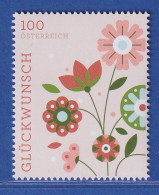 Österreich 2023 Grußmarke Glückwunsch Blumenstrauss Mi.-Nr. 3705 ** - Neufs