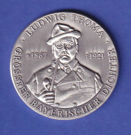 Schöne Silber-Medaille Ludwig Thoma - Größter Bayerischer Dichter - Sin Clasificación