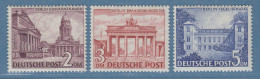 Berlin Bauten Höchstwerte Zu 2, 3, 5 DM  Mi.-Nr. 58-60 ** Geprüft SCHLEGEL BPP.  - Unused Stamps