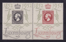 Luxemburg 1952 Philatelist. Ausstellung CENTILUX Mi-Nr. 489-488 Waag. Paar ** - Autres & Non Classés