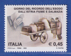 Italien 2005 Vertreibung D. Italiener Aus Istrien,Fiume,Dalmatien Mi.-Nr.3015**  - Non Classés