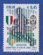 Italien 2005 Gewinn Der Fußballmeisterschaft Durch Juventus Turin Mi.-Nr.3041**  - Non Classés