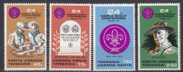 KENYA UGANDA TANZANIA Pfadfinder SCOUTS Satz 1973 ** MNH (5339 - Sonstige & Ohne Zuordnung