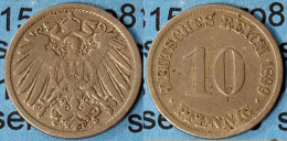 10 Pfennig Kaiserreich EMPIRE 1899 D Jäger 13 (7094 - 10 Pfennig