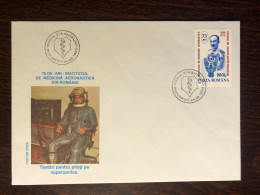 ROMANIA FDC COVER 1995 YEAR MEDICINE IN SPACE  HEALTH MEDICINE STAMPS - FDC