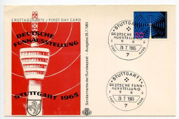 Germany, West 1965 FDC Scott 932 German Radio Exhibition In Stuttgart - 1961-1970