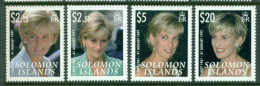 SOLOMON ISLANDS 2007 Mi 1356-59** 10th Anniversary Of The Death Of Princess Diana [B697] - Royalties, Royals