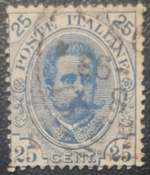 Italy 25C Used Stamp King Umberto Classic - Afgestempeld