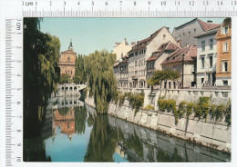 The Old Town Of Ljubljana, With The Ljubljanica River - Slovenia
