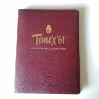 Argentina Flowers Temex 1961 Official Book With Imperforated Color Proofs + Overprints Argentine Livre Preuves Fleurs - Nuovi