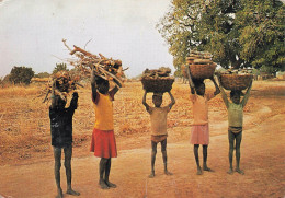 CPSM Burkina Faso-Des Enfants Portent Le Bois     L2794 - Burkina Faso