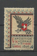 SCHWEIZ Switzerland 1896 Exposition Nationale Suisse Geneve MNH - Erinofilia