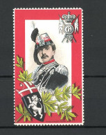 Erinnofilo Stab A. Narzi-Roma, Italienischer Soldat Des Regiments No. 6, Wappen  - Vignetten (Erinnophilie)
