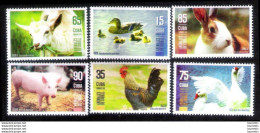 D2859  Ducks-Pigs-Roosters-Rabbits-Geese-Goats-Cows - 2019 - MNH - Cb - 2,85 - Granjas