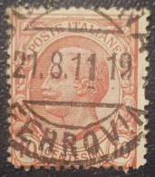 Italy King Victor 10C Used Poatmark Ferrovia Cancel - Oblitérés