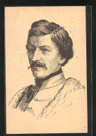 AK Portrait Von Karel Havlicek-Borovsky, Dichter  - Schriftsteller