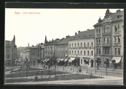 AK Eger, Obere Bahnhofstrasse, Gasthaus Zur Stadt Wien  - Tschechische Republik