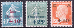 FRANCE - 1927 - Caisse D'Amortissement 1ère Série Yv.246/8 Neufs** TB (c.70€) - Nuovi