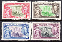 SOUTHERN RHODESIA - 1937 CORONATION SET (4V) FINE MNH ** SG 36-39 - Southern Rhodesia (...-1964)