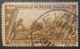 Italy 5C Used Stamp 1932 March On Rome - Oblitérés