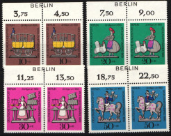 Berlin 348-351 Postfrisch Oberrand Zudruck Berlin #JP918 - Sonstige & Ohne Zuordnung