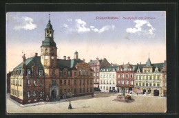 AK Crimmitschau, Marktplatz Mit Rathaus  - Crimmitschau